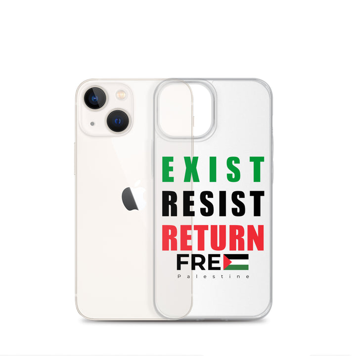Clear Case for iPhone® - Exist. Resist. Return., iPhone iPhone 13 Mini Case With Phone