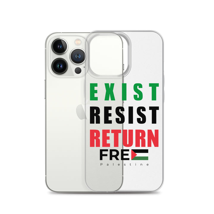 Clear Case for iPhone® - Exist. Resist. Return., iPhone iPhone 13 Pro Case With Phone