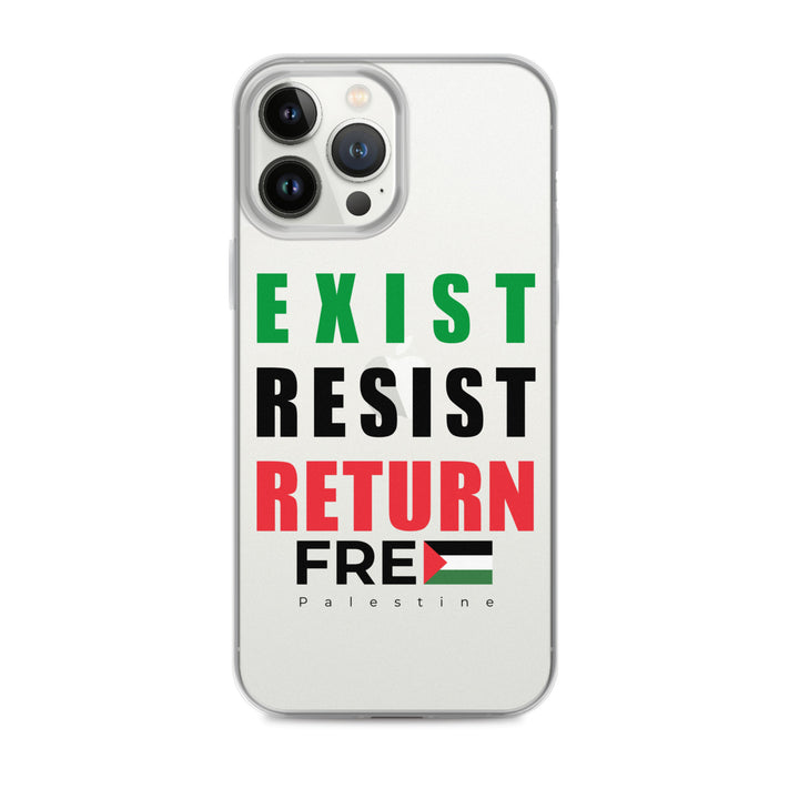 Clear Case for iPhone® - Exist. Resist. Return., iPhone iPhone 13 Pro Max Case On Phone