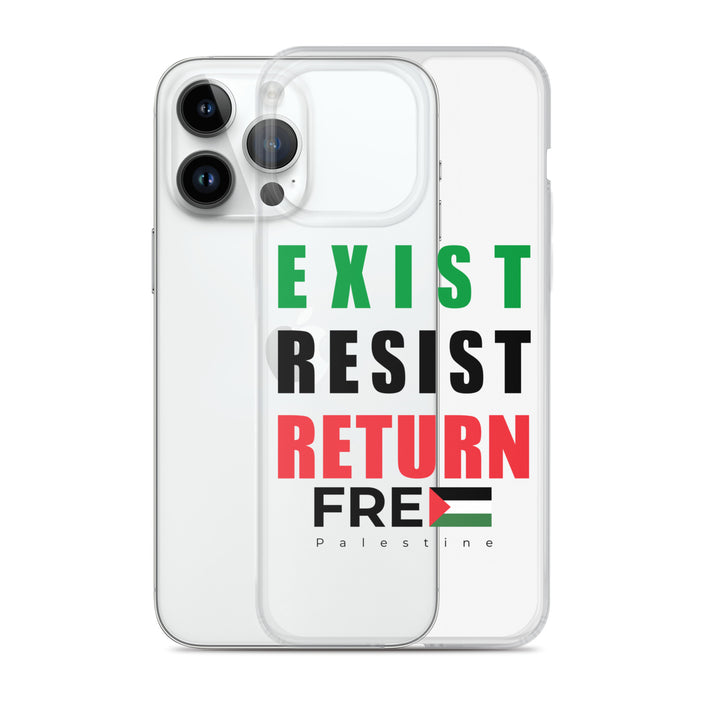 Clear Case for iPhone® - Exist. Resist. Return., iPhone iPhone 14 Pro Max Case With Phone