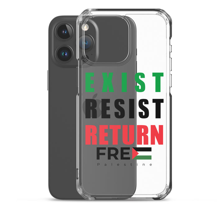 Clear Case for iPhone® - Exist. Resist. Return., iPhone iPhone 15 Pro Max Case With Phone