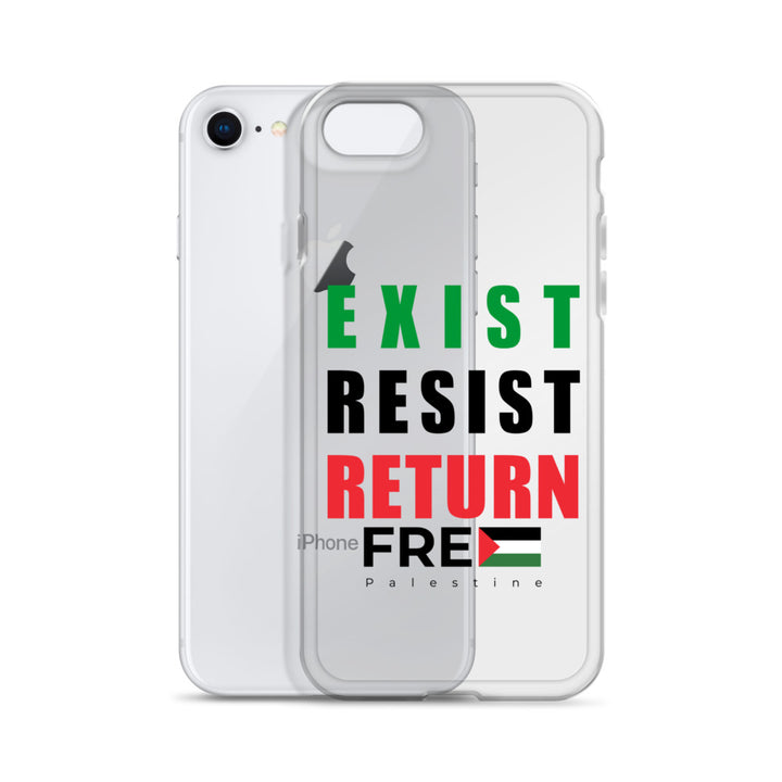 Clear Case for iPhone® - Exist. Resist. Return., iPhone iPhone 7 8 Case With Phone