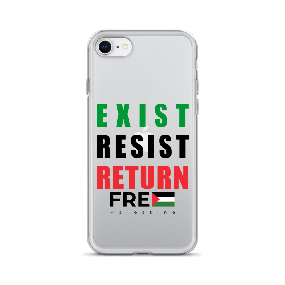 Clear Case for iPhone® - Exist. Resist. Return., iPhone iPhone Se Case On Phone