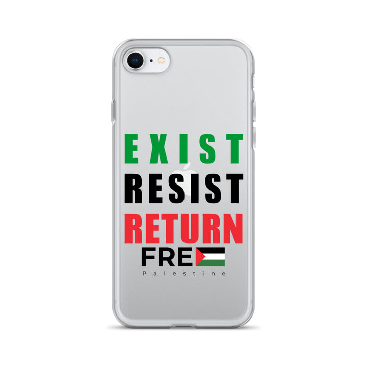 Clear Case for iPhone® - Exist. Resist. Return., iPhone iPhone Se Case On Phone