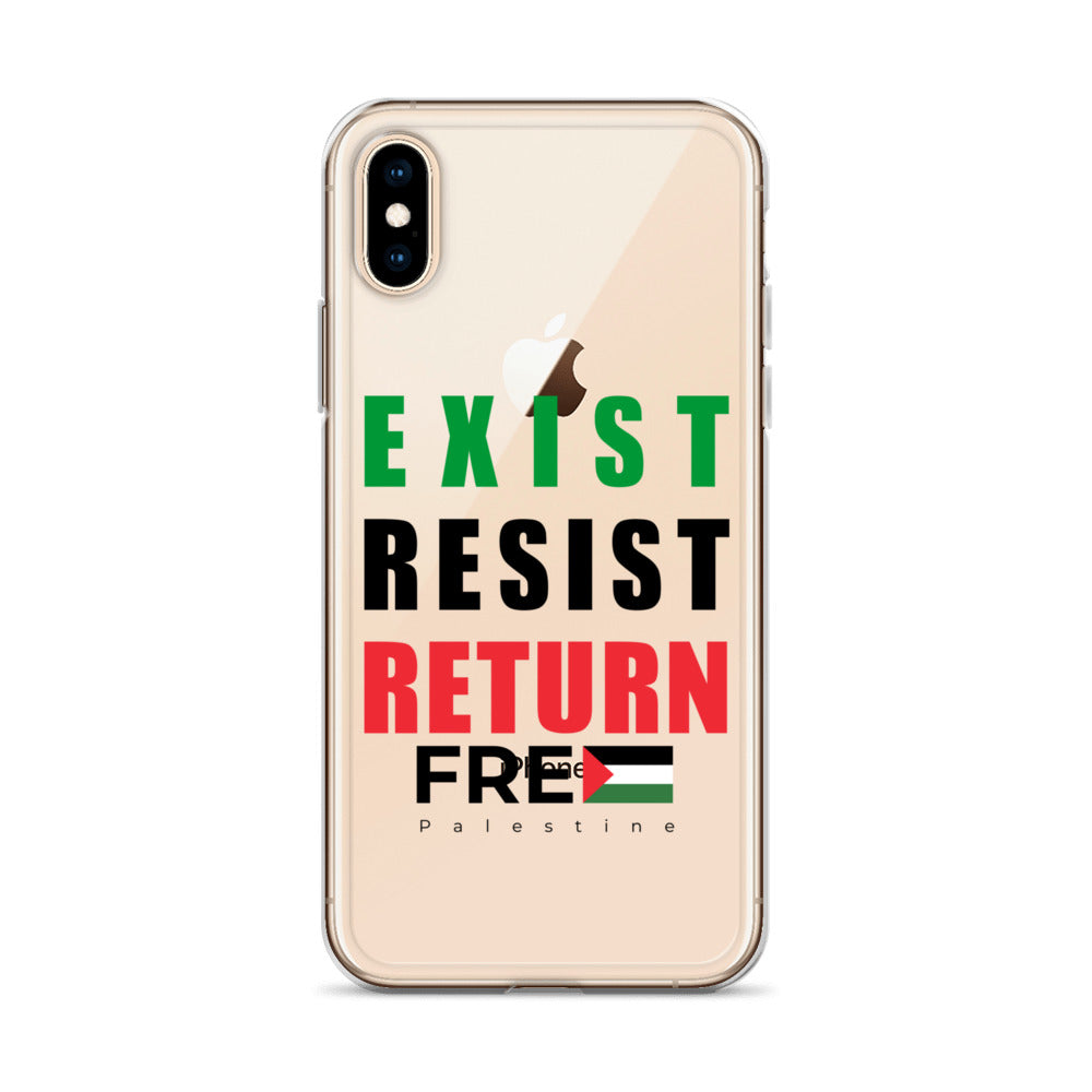 Clear Case for iPhone® - Exist. Resist. Return., iPhone iPhone X Xs Case On Phone