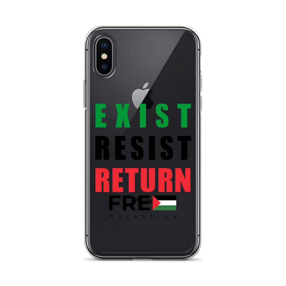Clear Case for iPhone® - Exist. Resist. Return., iPhone iPhone X Xs Case On Phone