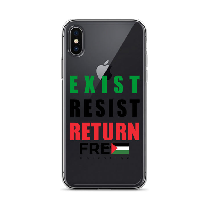 Clear Case for iPhone® - Exist. Resist. Return., iPhone iPhone X Xs Case On Phone