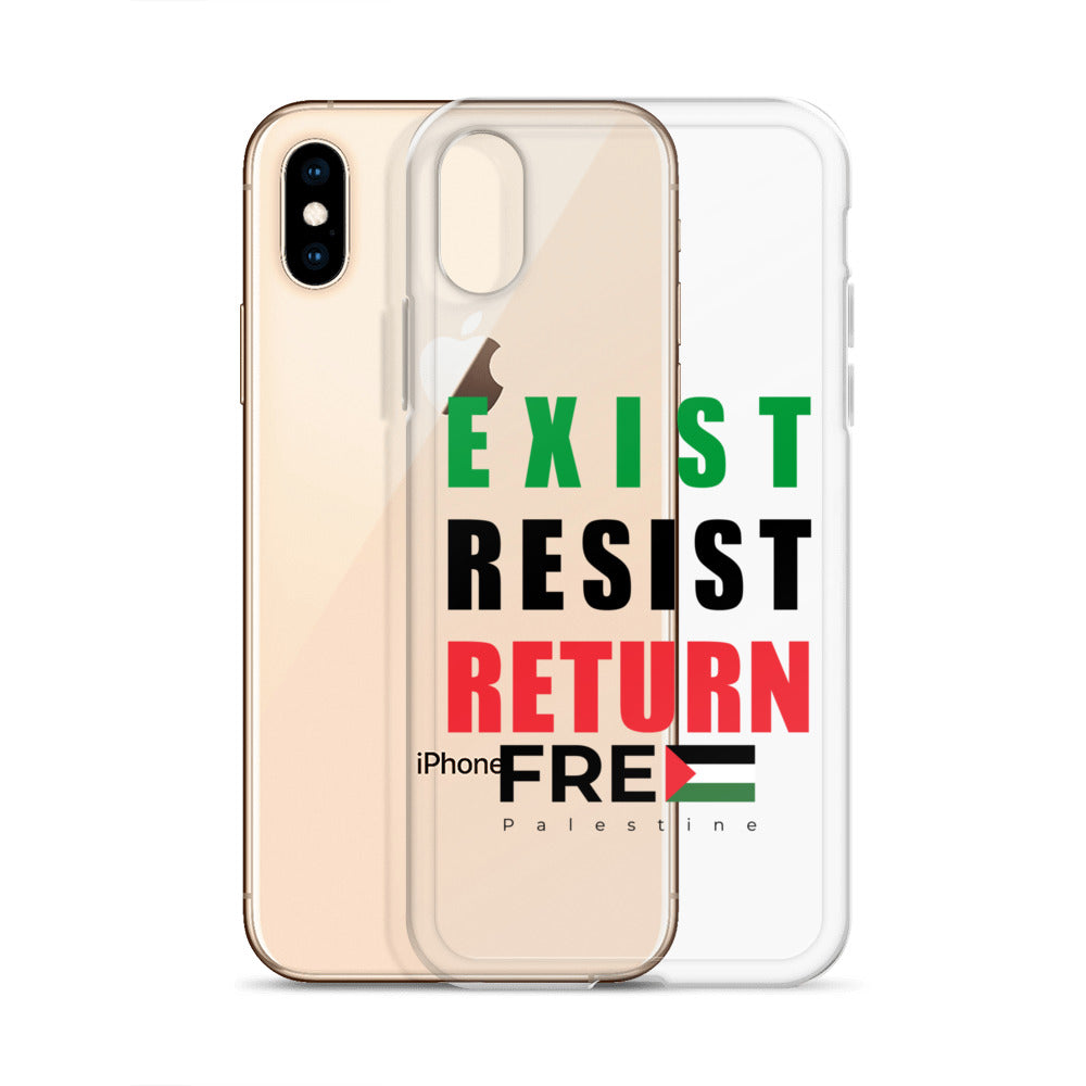 Clear Case for iPhone® - Exist. Resist. Return., iPhone iPhone X Xs Case With Phone