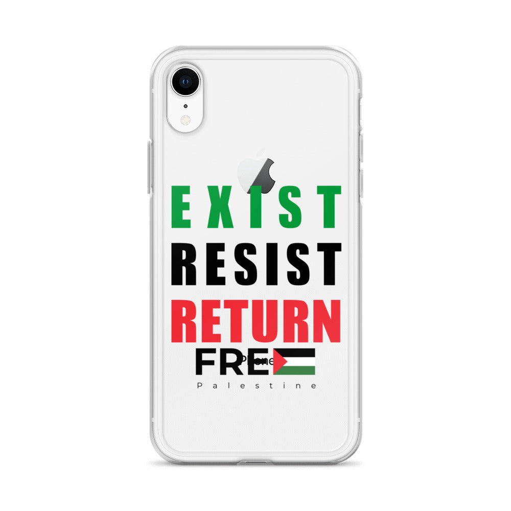 Clear Case for iPhone® - Exist. Resist. Return., iPhone iPhone Xr Case On Phone