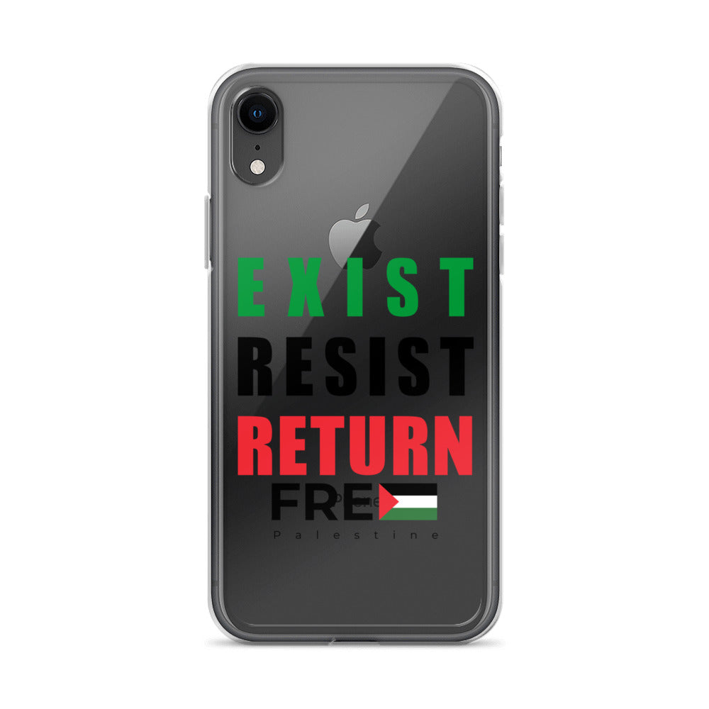 Clear Case for iPhone® - Exist. Resist. Return., iPhone iPhone Xr Case On Phone