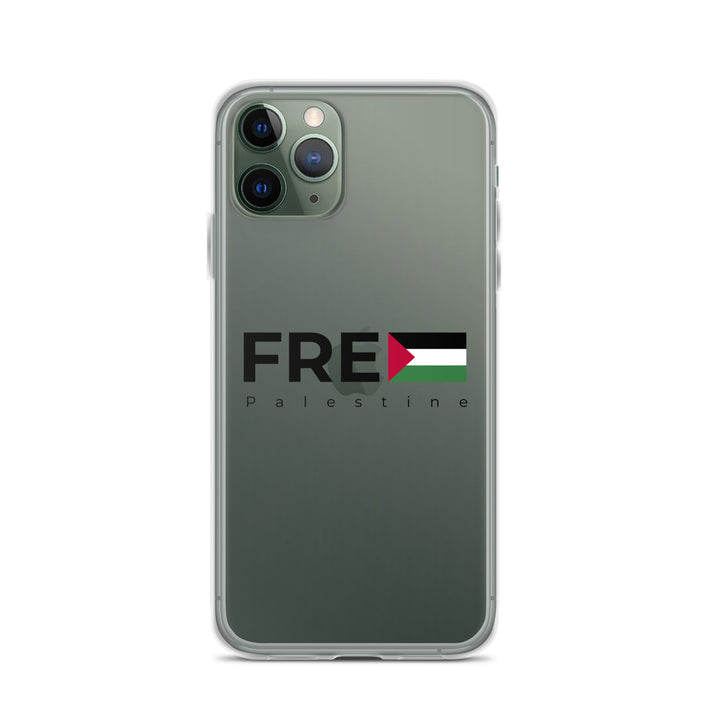 Clear Case for iPhone® - Free Palestine, iPhone iPhone 11 Pro Case On Phone