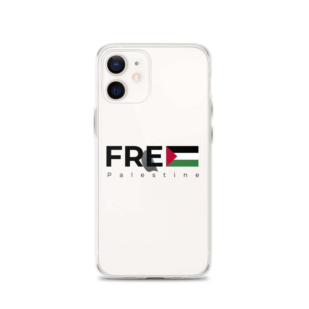Clear Case for iPhone® - Free Palestine, iPhone iPhone 12 Case On Phone