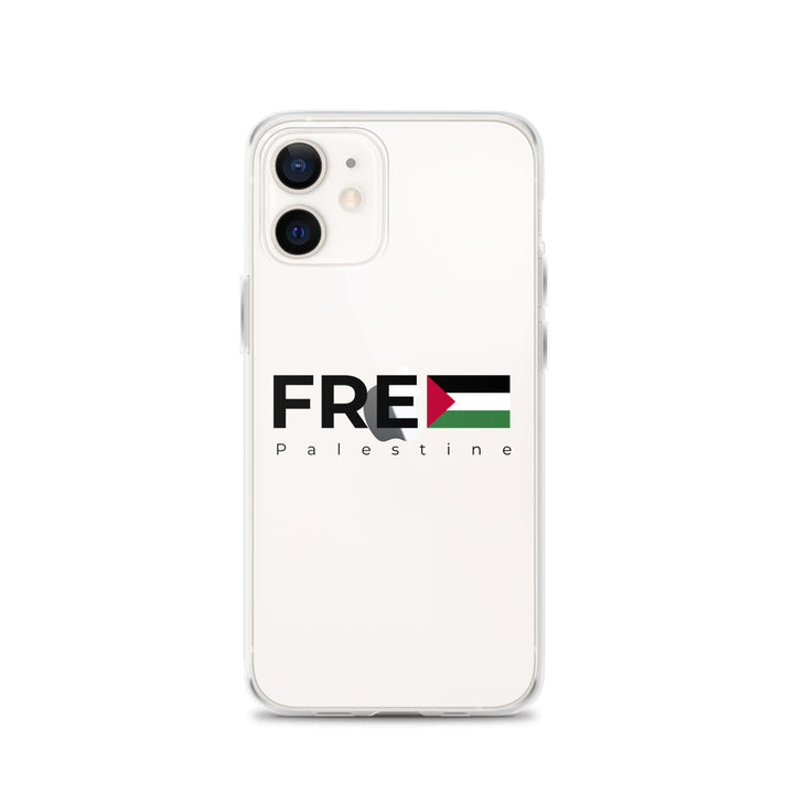Clear Case for iPhone® - Free Palestine, iPhone iPhone 12 Case On Phone