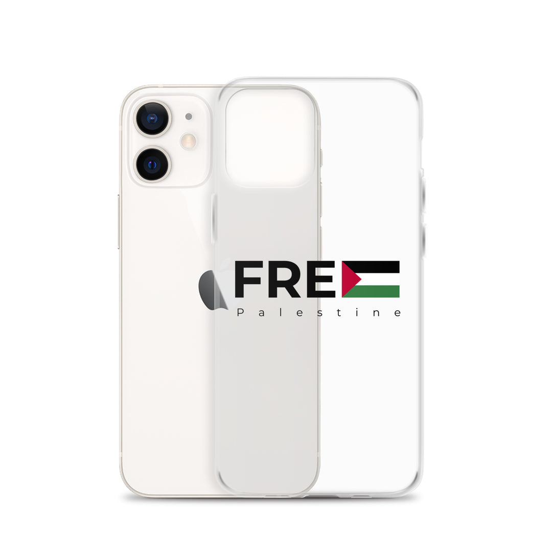 Clear Case for iPhone® - Free Palestine, iPhone iPhone 12 Case With Phone