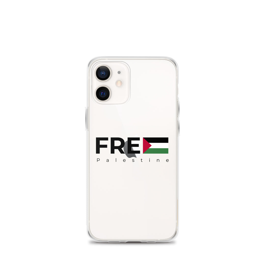 Clear Case for iPhone® - Free Palestine, iPhone iPhone 12 Mini Case On Phone