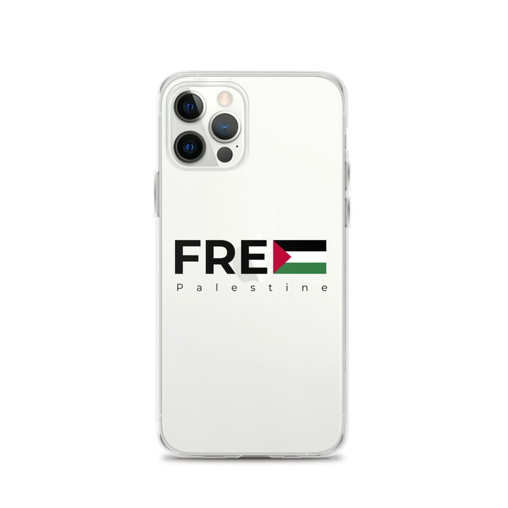 Clear Case for iPhone® - Free Palestine, iPhone iPhone 12 Pro Case On Phone