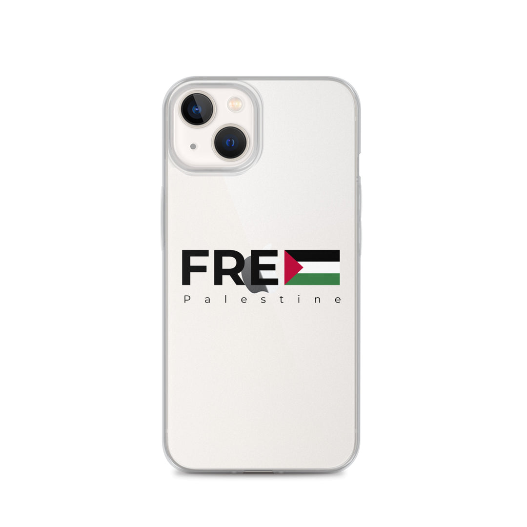 Clear Case for iPhone® - Free Palestine, iPhone iPhone 13 Case On Phone