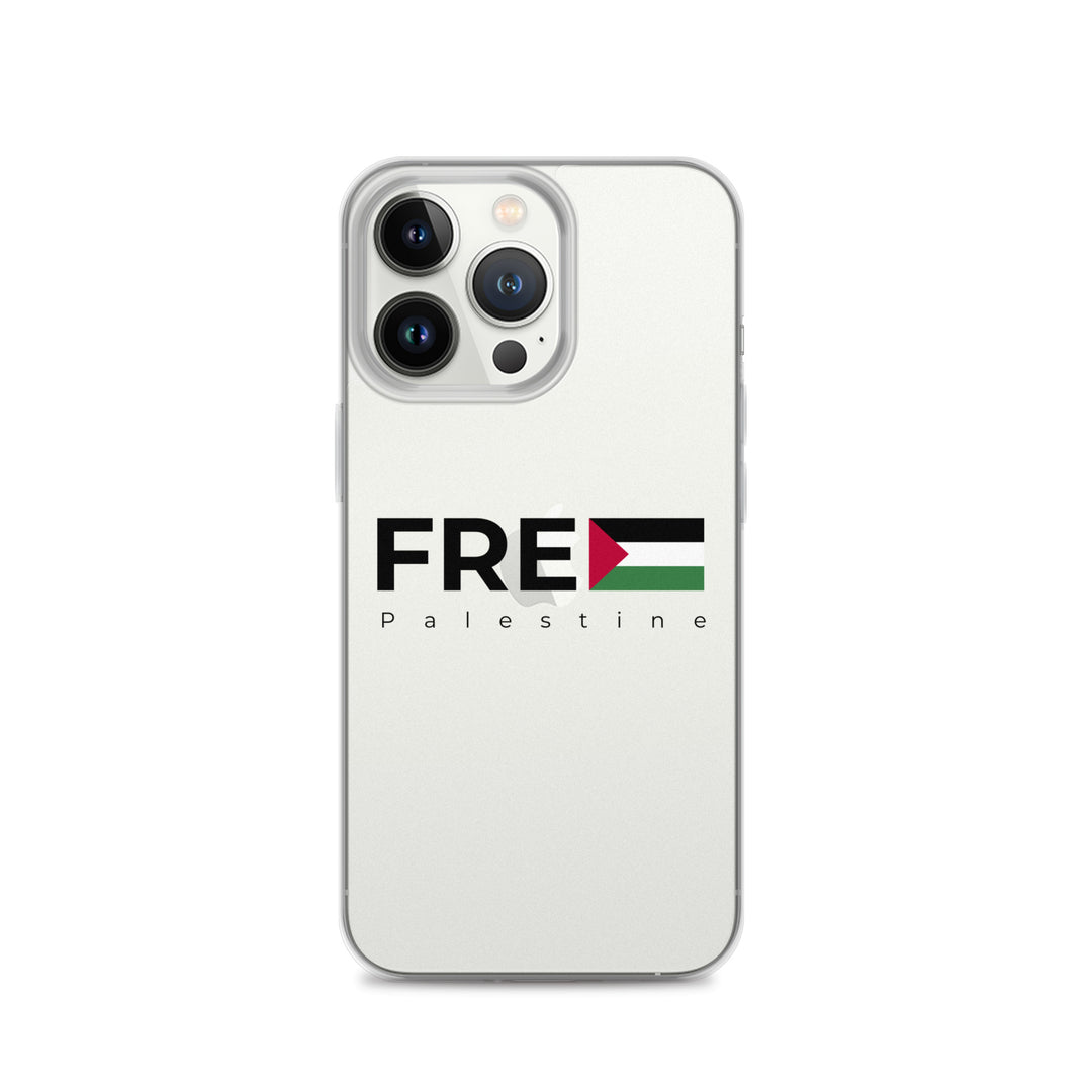 Clear Case for iPhone® - Free Palestine, iPhone iPhone 13 Pro Case On Phone