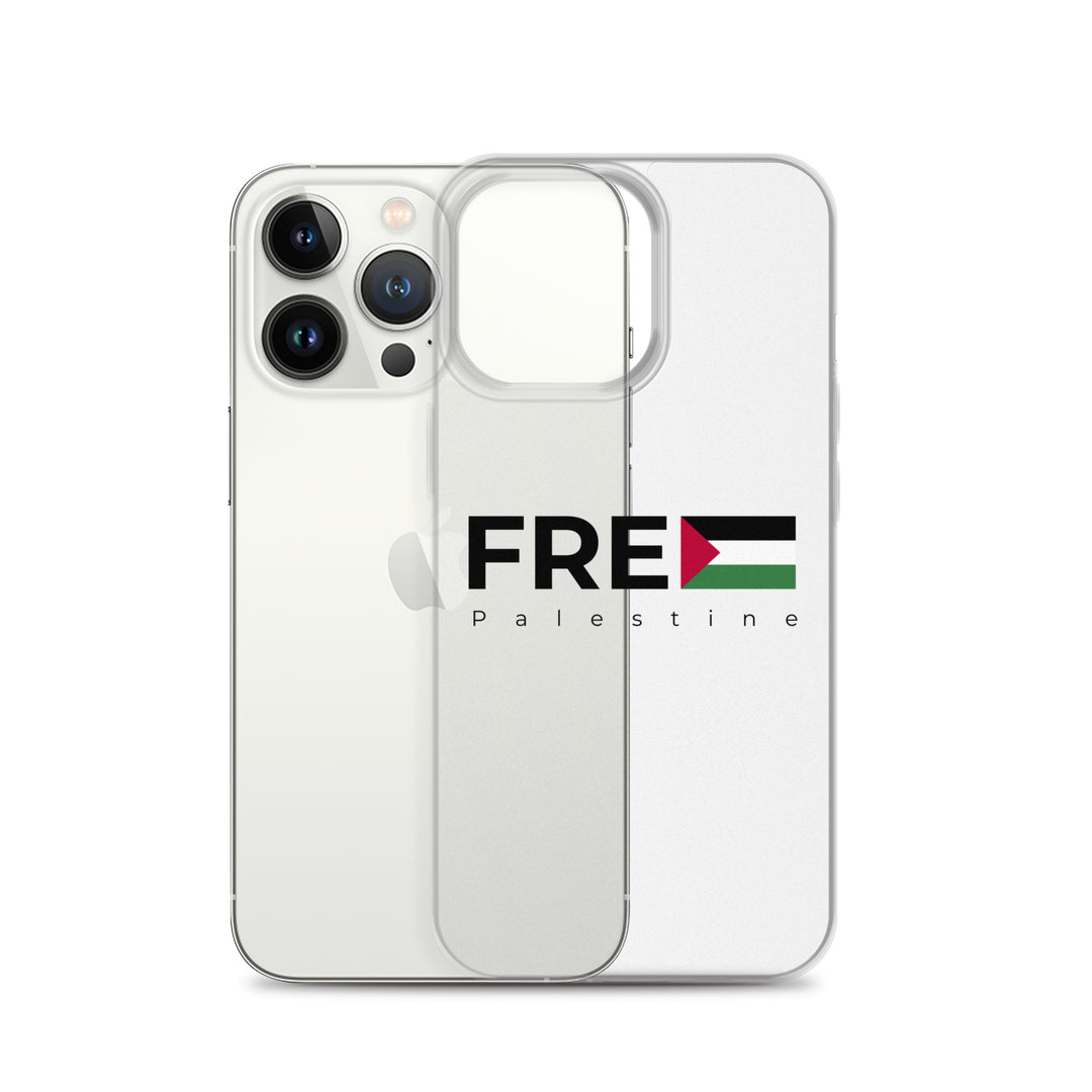 Clear Case for iPhone® - Free Palestine, iPhone iPhone 13 Pro Case With Phone