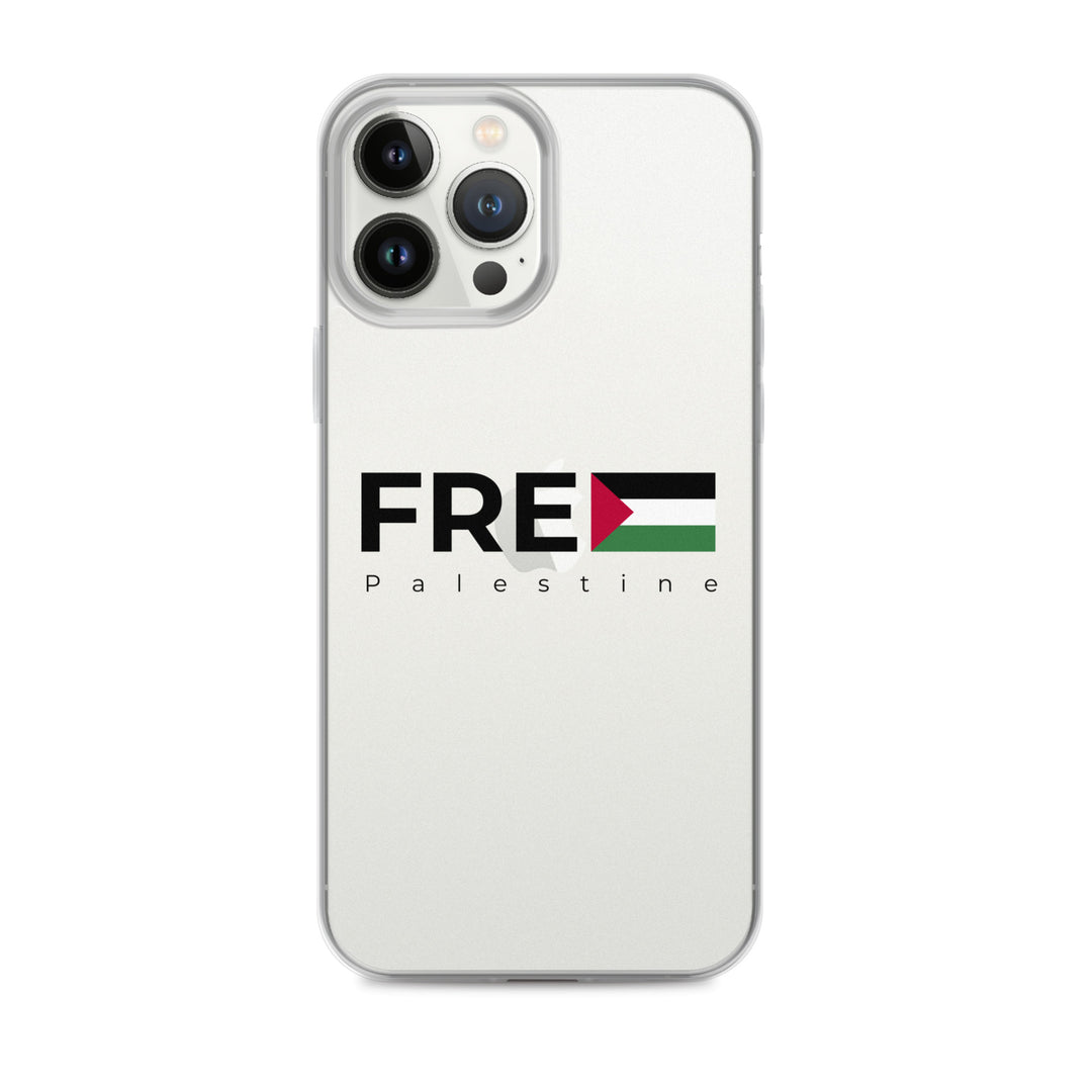 Clear Case for iPhone® - Free Palestine, iPhone iPhone 13 Pro Max Case On Phone