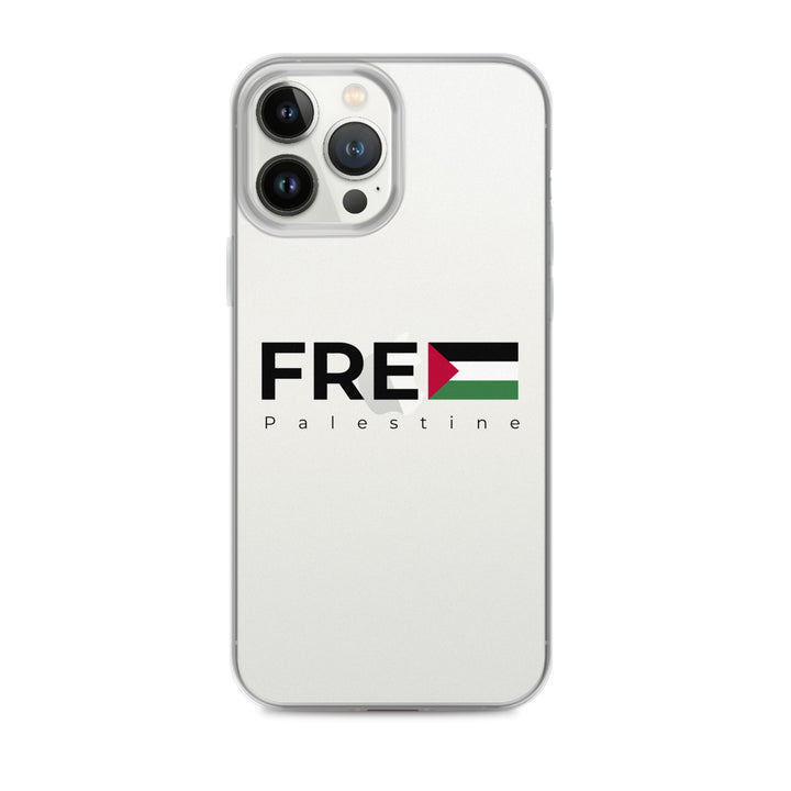 Clear Case for iPhone® - Free Palestine, iPhone iPhone 13 Pro Max Case On Phone