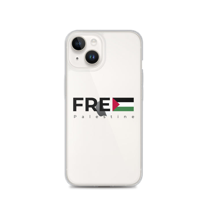 Clear Case for iPhone® - Free Palestine, iPhone iPhone 14 Case On Phone