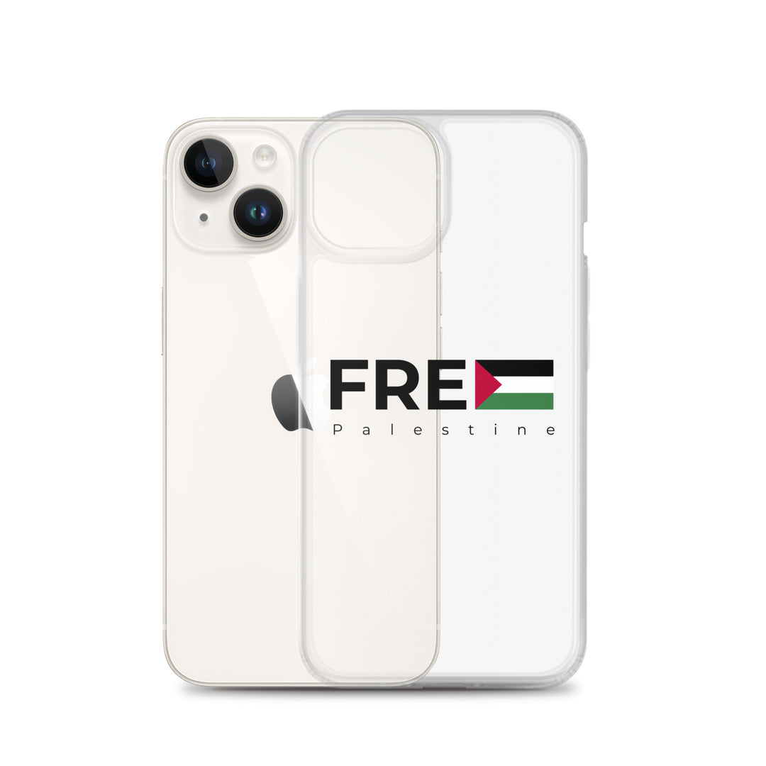 Clear Case for iPhone® - Free Palestine, iPhone iPhone 14 Case With Phone