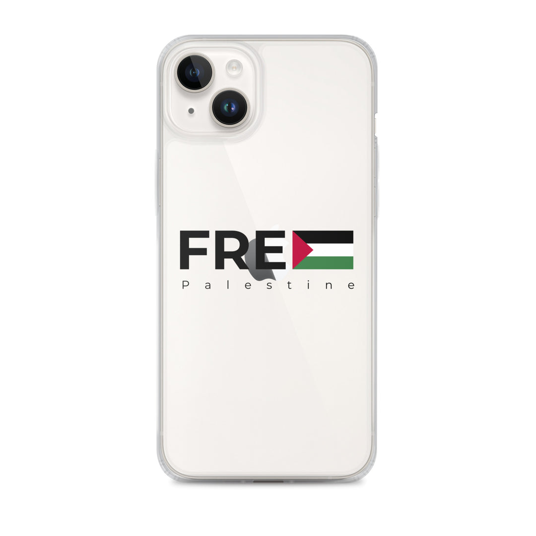 Clear Case for iPhone® - Free Palestine, iPhone iPhone 14 Plus Case On Phone