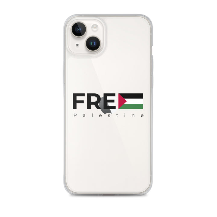 Clear Case for iPhone® - Free Palestine, iPhone iPhone 14 Plus Case On Phone