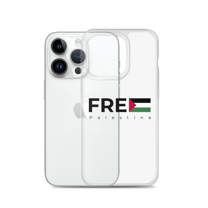 Clear Case for iPhone® - Free Palestine, iPhone iPhone 14 Pro Case With Phone