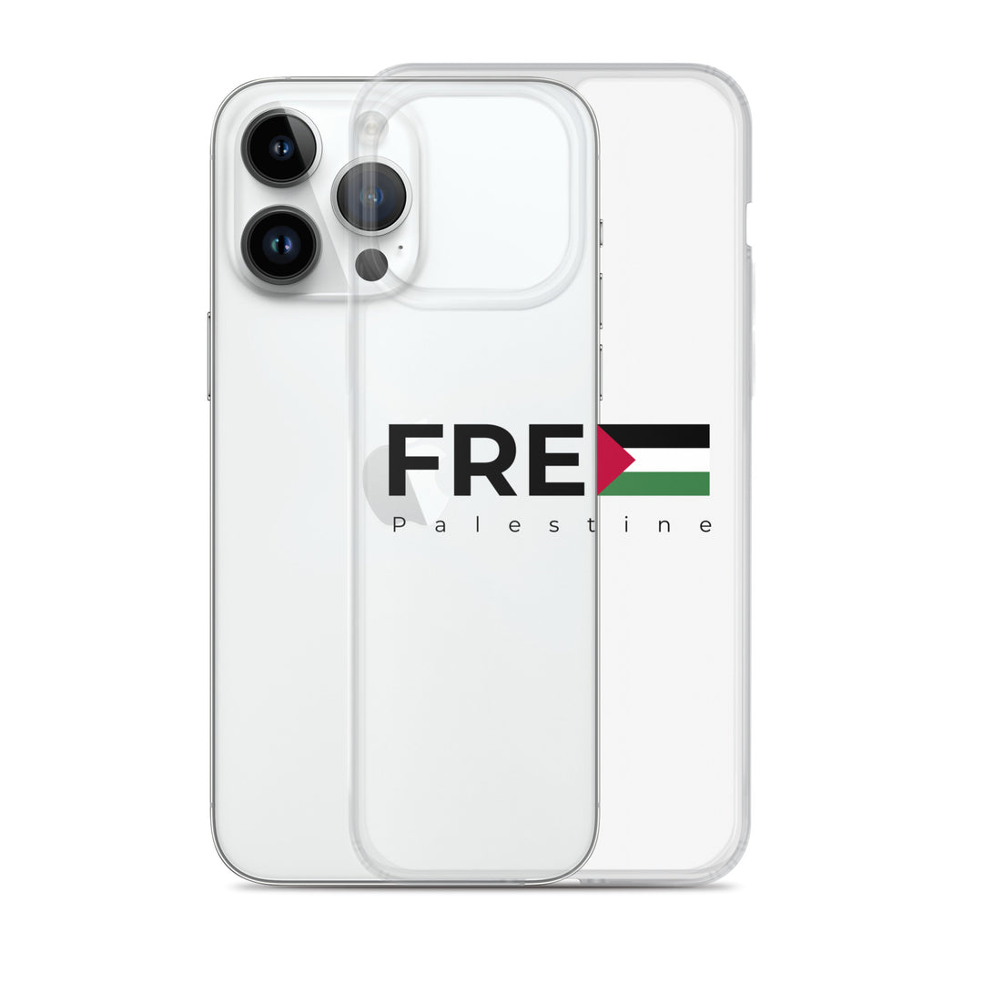 Clear Case for iPhone® - Free Palestine, iPhone iPhone 14 Pro Max Case With Phone