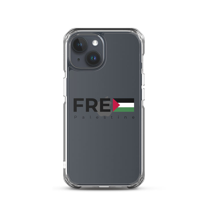 Clear Case for iPhone® - Free Palestine, iPhone iPhone 15 Case On Phone