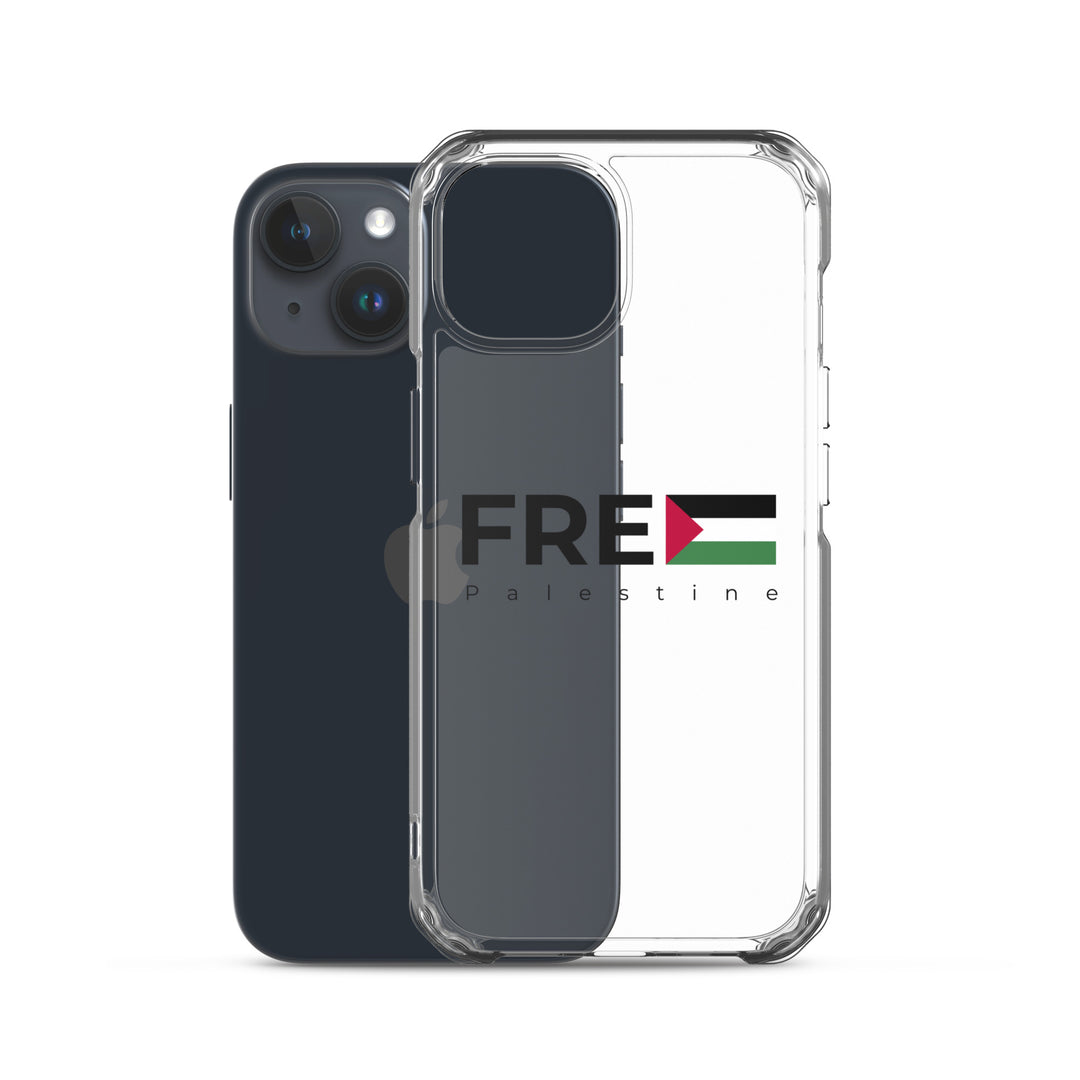 Clear Case for iPhone® - Free Palestine, iPhone iPhone 15 Case With Phone