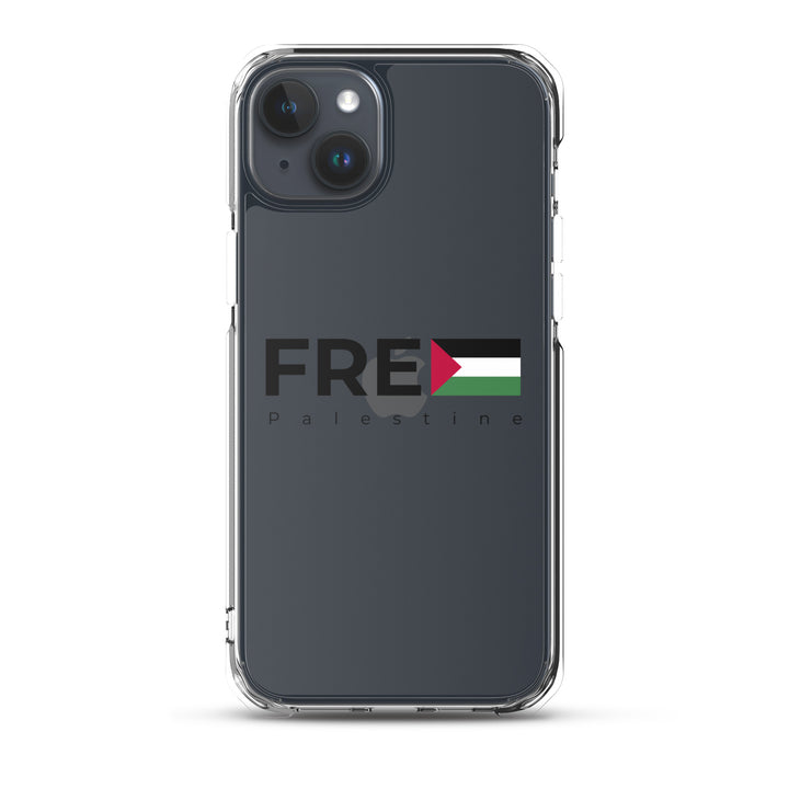 Clear Case for iPhone® - Free Palestine, iPhone iPhone 15 Plus Case On Phone