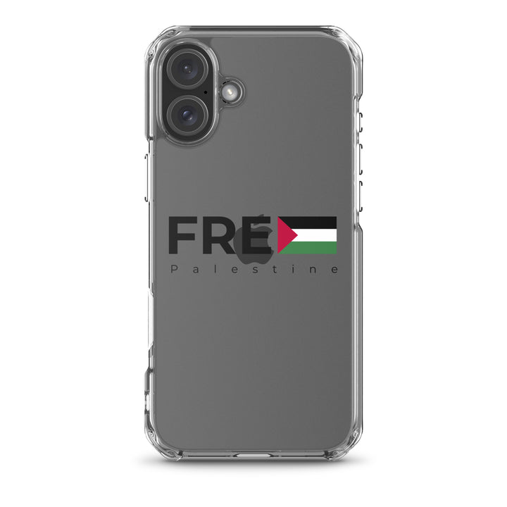Clear Case for iPhone® - Free Palestine, iPhone iPhone 16 Plus Case On Phone