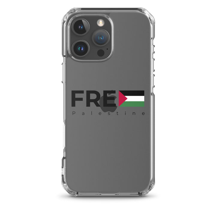 Clear Case for iPhone® - Free Palestine, iPhone iPhone 16 Pro Max Case On Phone
