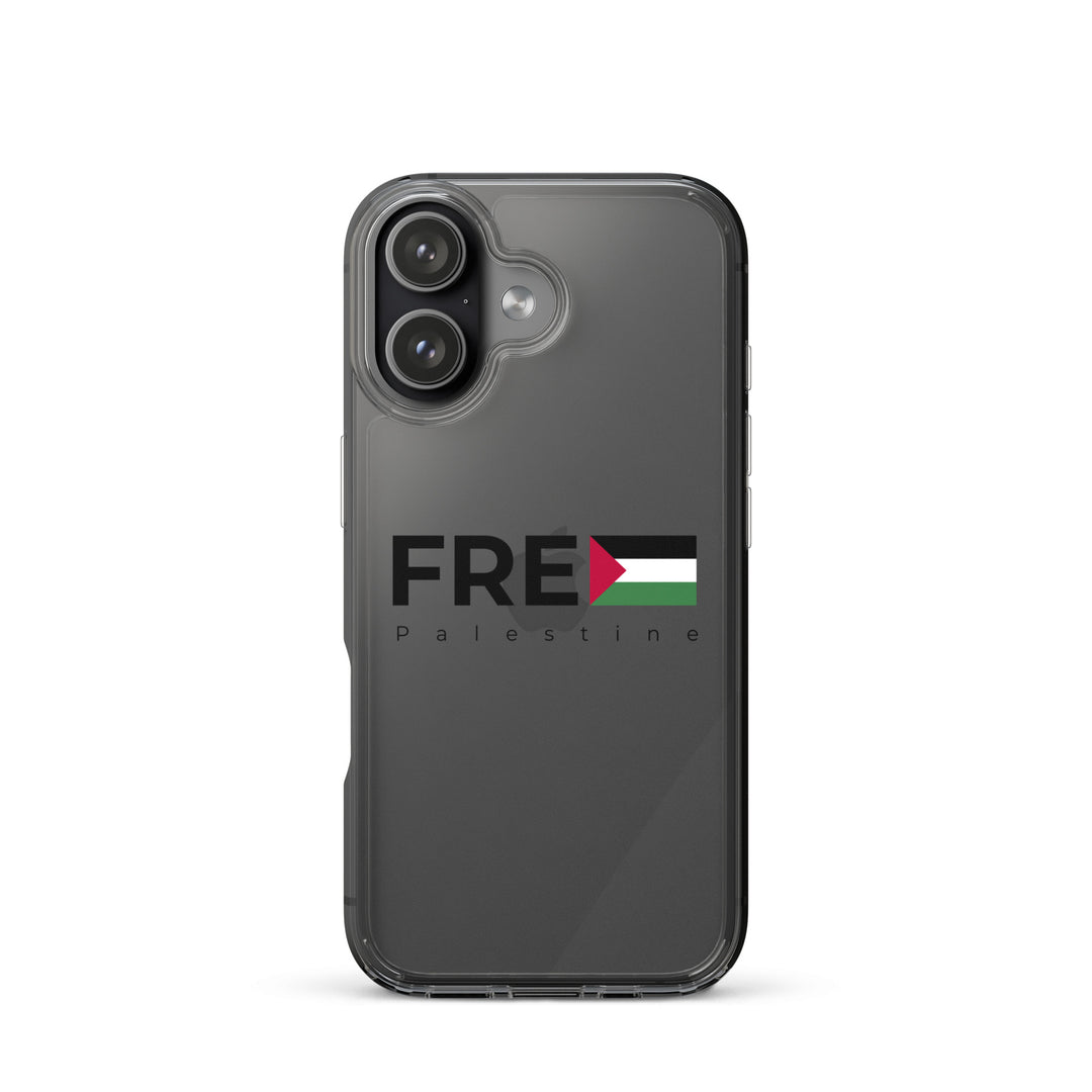Clear Case for iPhone® - Free Palestine, iPhone iPhone 17 Case On Phone