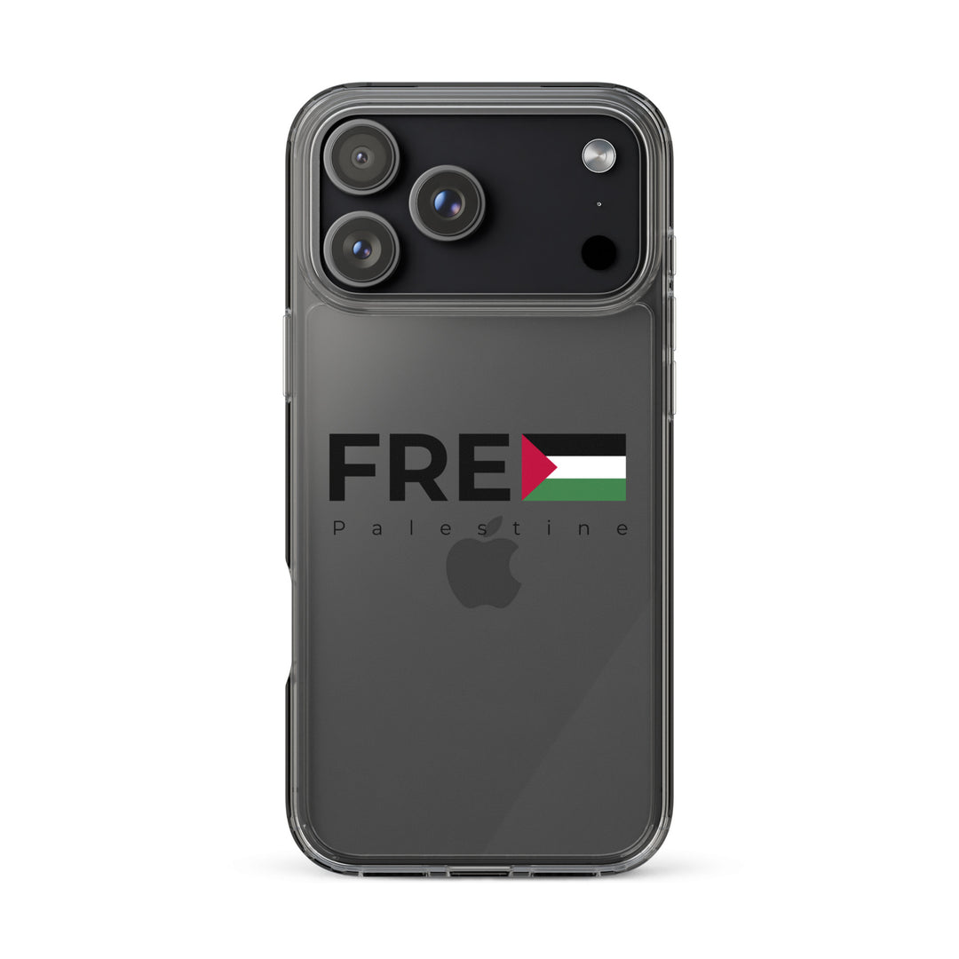 Clear Case for iPhone® - Free Palestine, iPhone iPhone 17 Pro Max Case On Phone