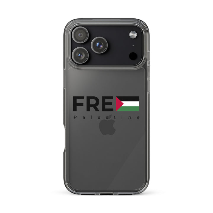 Clear Case for iPhone® - Free Palestine, iPhone iPhone 17 Pro Max Case On Phone