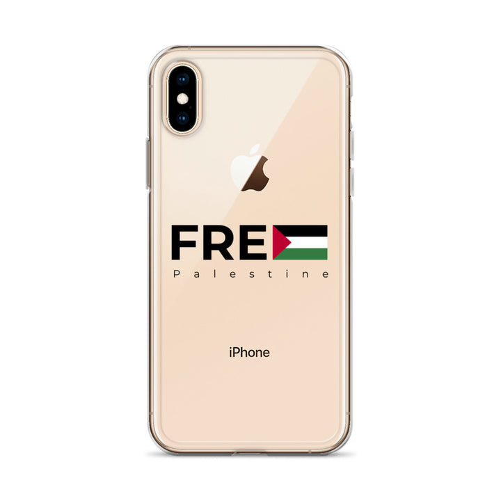 Clear Case for iPhone® - Free Palestine, iPhone iPhone X Xs Case On Phone