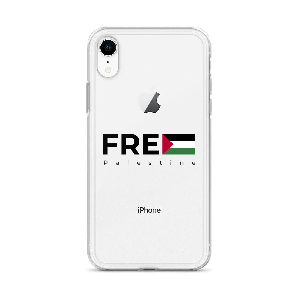 Clear Case for iPhone® - Free Palestine, iPhone iPhone Xr Case On Phone