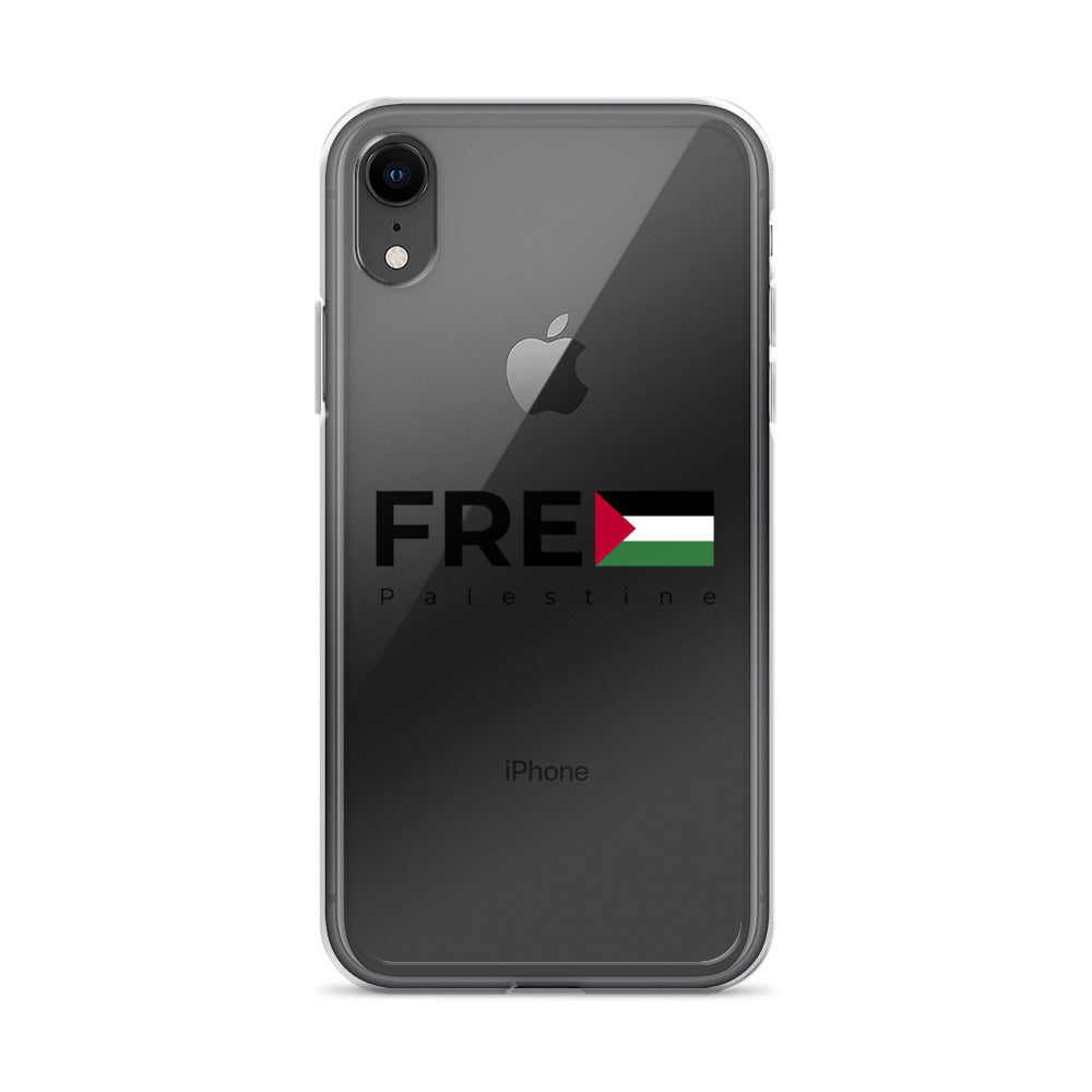 Clear Case for iPhone® - Free Palestine, iPhone iPhone Xr Case On Phone