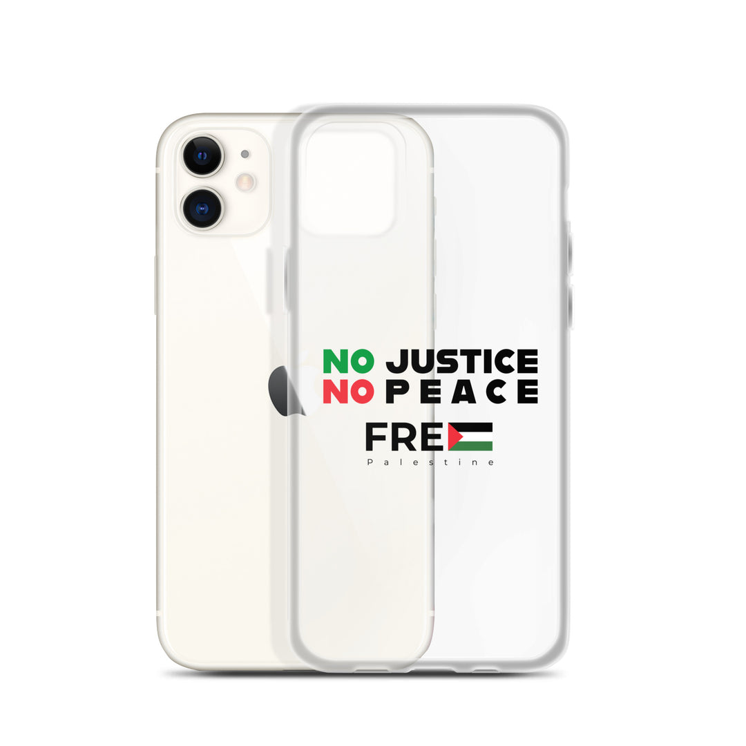 Clear Case for iPhone® - No Justice No Peace, iPhone iPhone 11 Case With Phone
