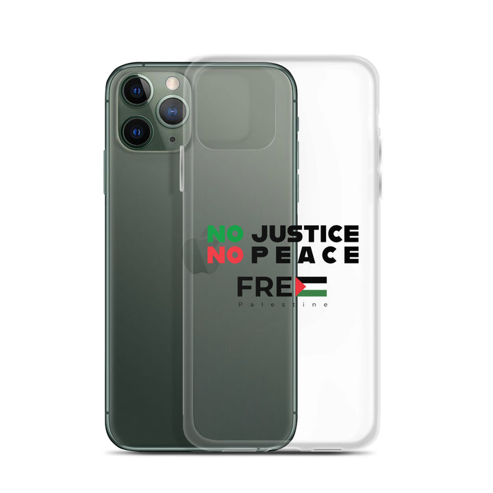 Clear Case for iPhone® - No Justice No Peace, iPhone iPhone 11 Pro Case With Phone