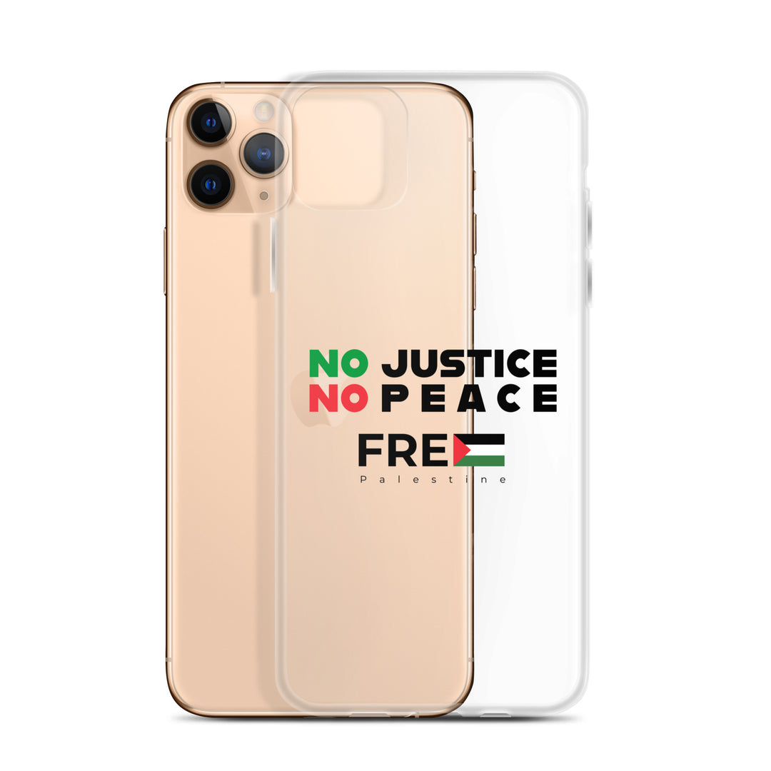 Clear Case for iPhone® - No Justice No Peace, iPhone iPhone 11 Pro Max Case With Phone