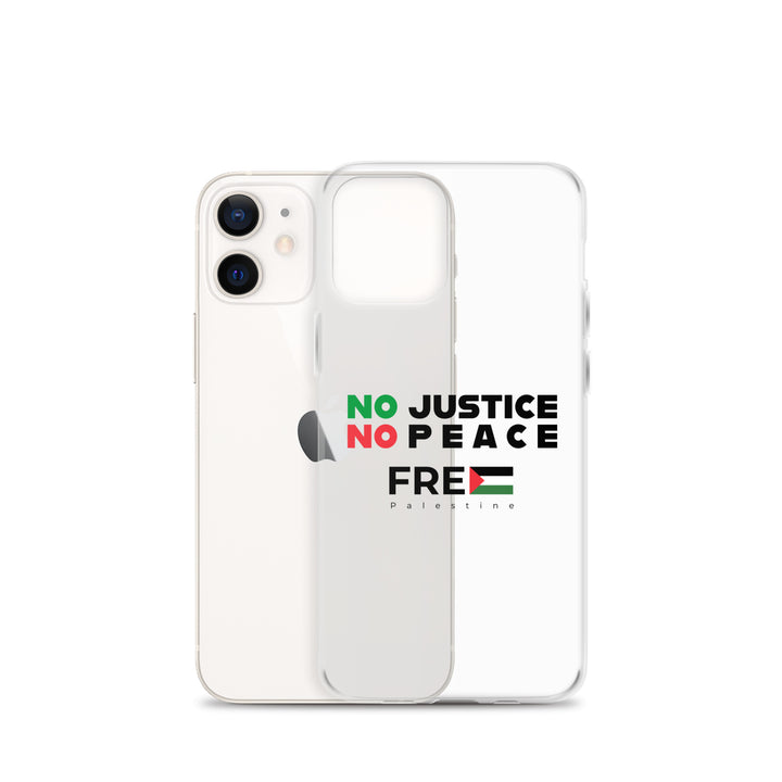 Clear Case for iPhone® - No Justice No Peace, iPhone iPhone 12 Mini Case With Phone