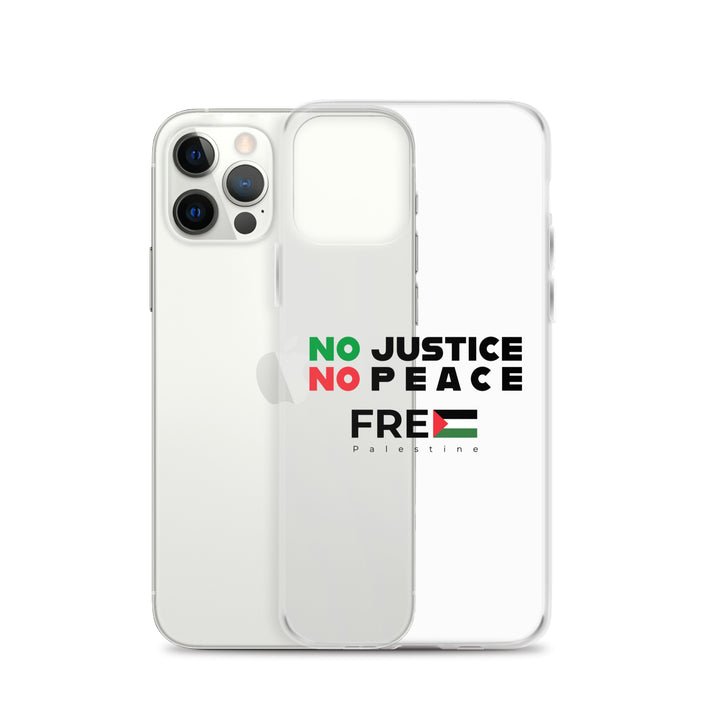 Clear Case for iPhone® - No Justice No Peace, iPhone iPhone 12 Pro Case With Phone