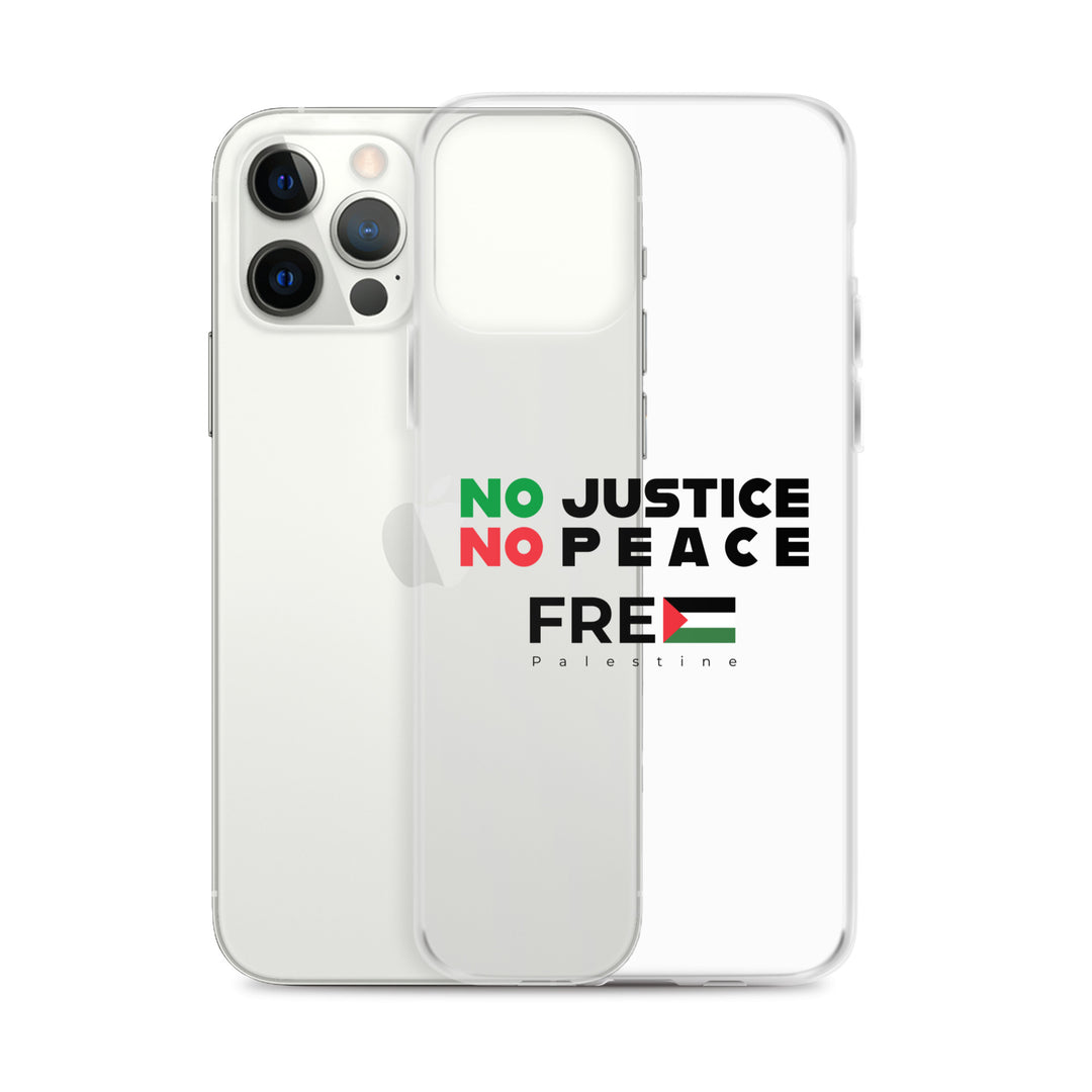 Clear Case for iPhone® - No Justice No Peace, iPhone iPhone 12 Pro Max Case With Phone