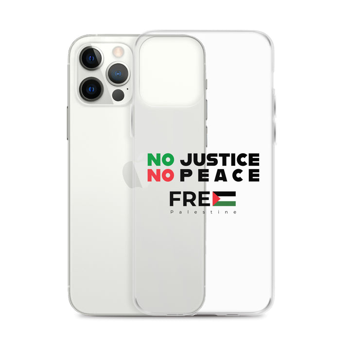 Clear Case for iPhone® - No Justice No Peace, iPhone iPhone 12 Pro Max Case With Phone