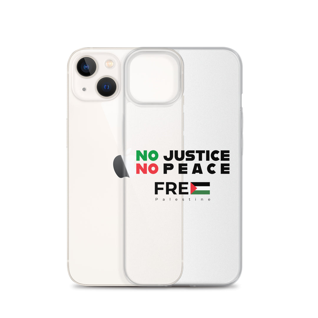 Clear Case for iPhone® - No Justice No Peace, iPhone iPhone 13 Case With Phone